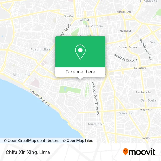 Mapa de Chifa Xin Xing