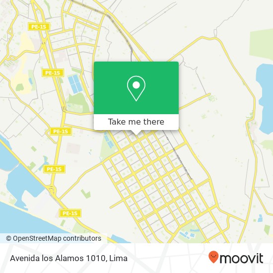 Avenida los Alamos 1010 map