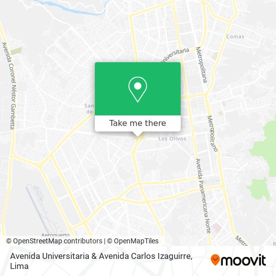 Avenida Universitaria & Avenida Carlos Izaguirre map