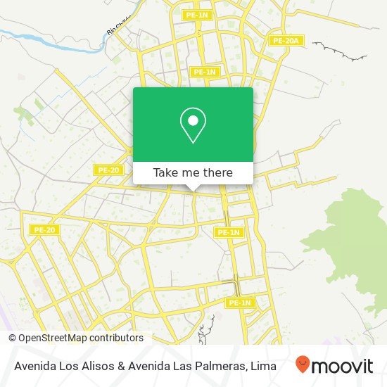 Avenida Los Alisos & Avenida Las Palmeras map