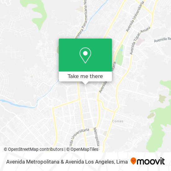 Mapa de Avenida Metropolitana & Avenida Los Angeles