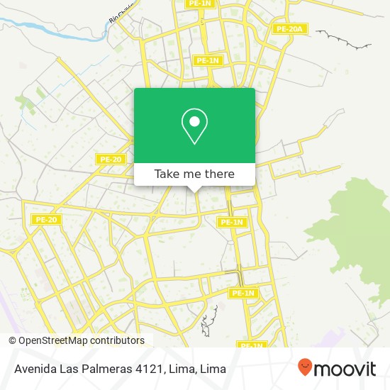 Avenida Las Palmeras 4121, Lima map
