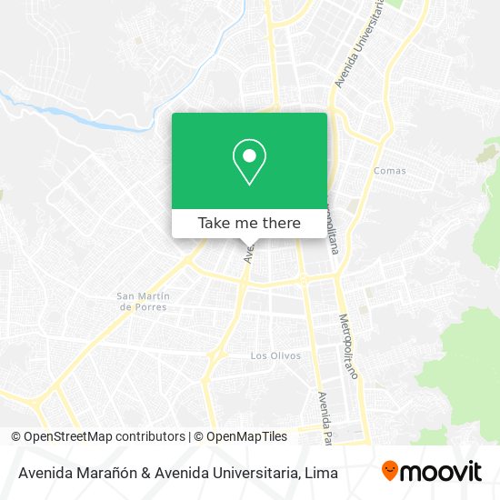 Avenida Marañón & Avenida Universitaria map