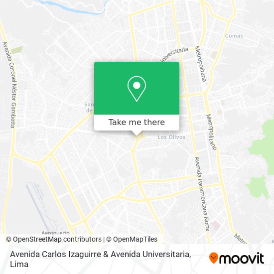 Avenida Carlos Izaguirre & Avenida Universitaria map