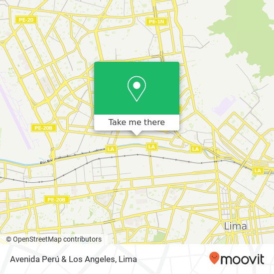 Avenida Perú & Los Angeles map