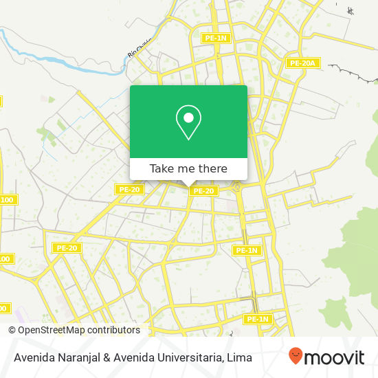 Avenida Naranjal & Avenida Universitaria map