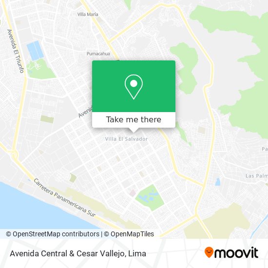 Avenida Central & Cesar Vallejo map