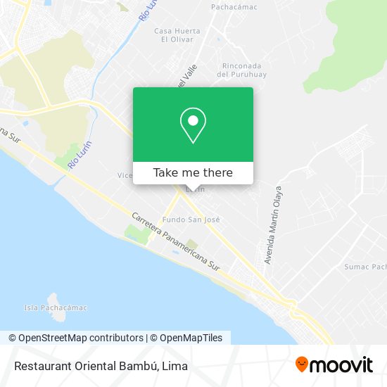 Mapa de Restaurant Oriental Bambú