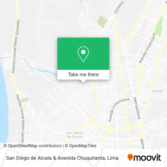 San Diego de Alcala & Avenida Chuquitanta map
