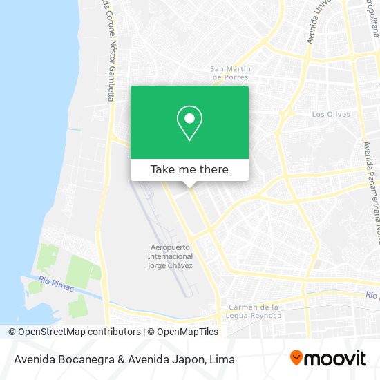 Avenida Bocanegra & Avenida Japon map