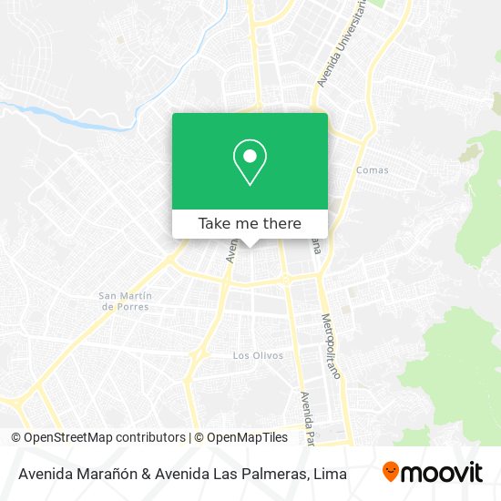 Mapa de Avenida Marañón & Avenida Las Palmeras