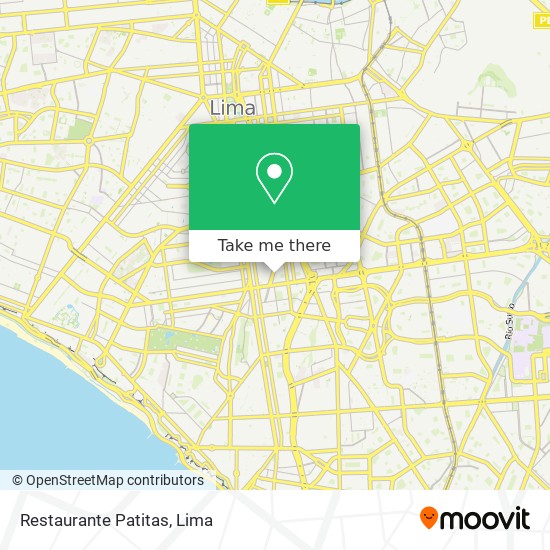 Restaurante Patitas map