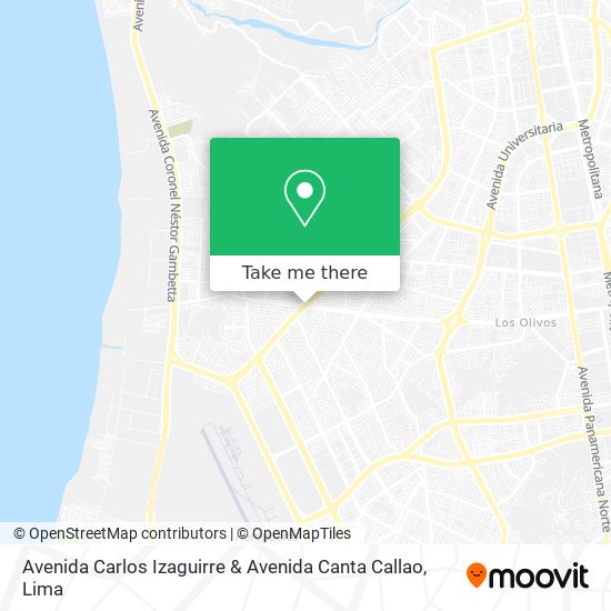 Avenida Carlos Izaguirre & Avenida Canta Callao map