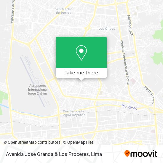 Avenida José Granda & Los Proceres map