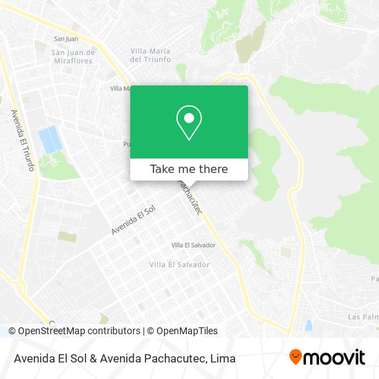 Avenida El Sol & Avenida Pachacutec map