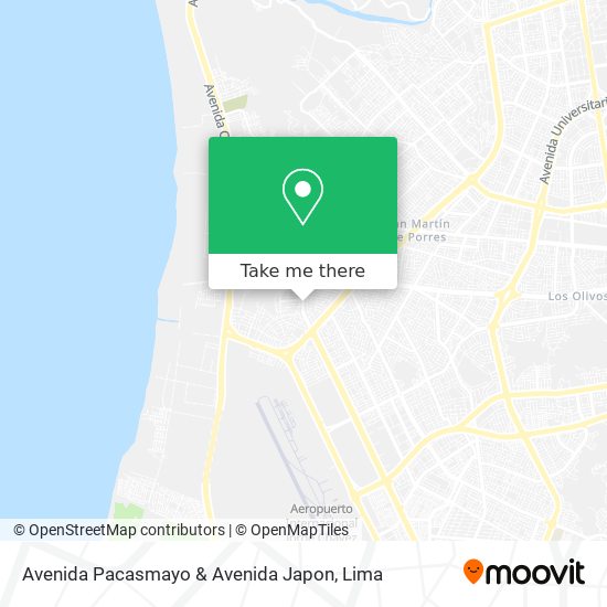 Avenida Pacasmayo & Avenida Japon map