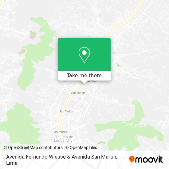 Avenida Fernando Wiesse & Avenida San Martín map