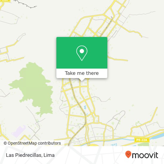 Las Piedrecillas map