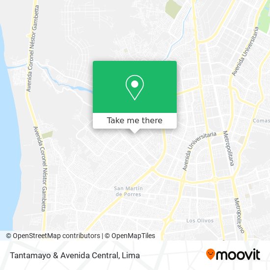 Tantamayo & Avenida Central map