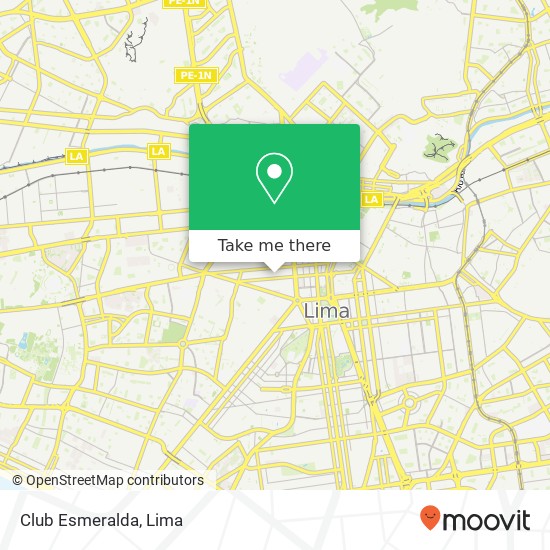 Club Esmeralda map