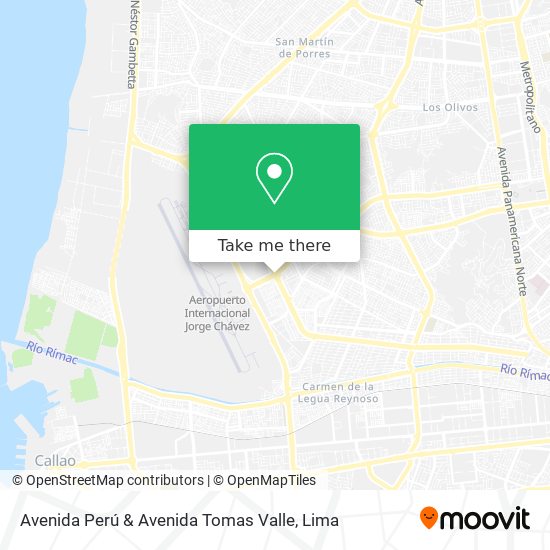 Avenida Perú & Avenida Tomas Valle map