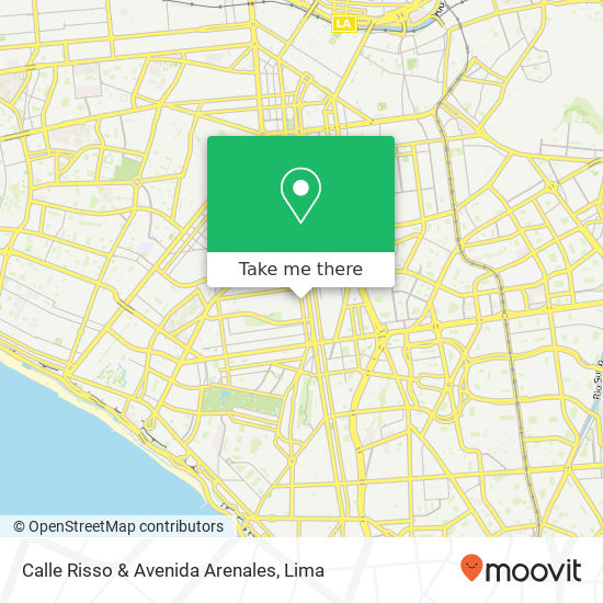 Calle Risso & Avenida Arenales map