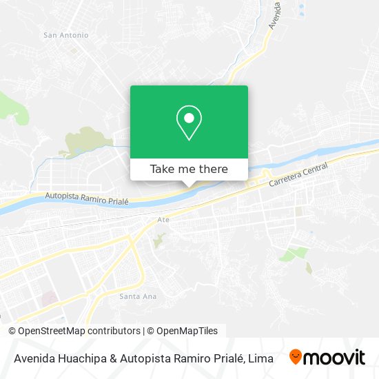 Mapa de Avenida Huachipa & Autopista Ramiro Prialé