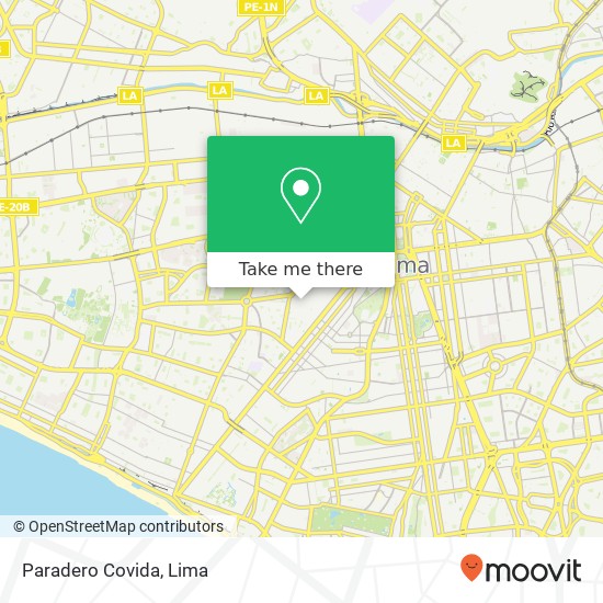 Paradero Covida map