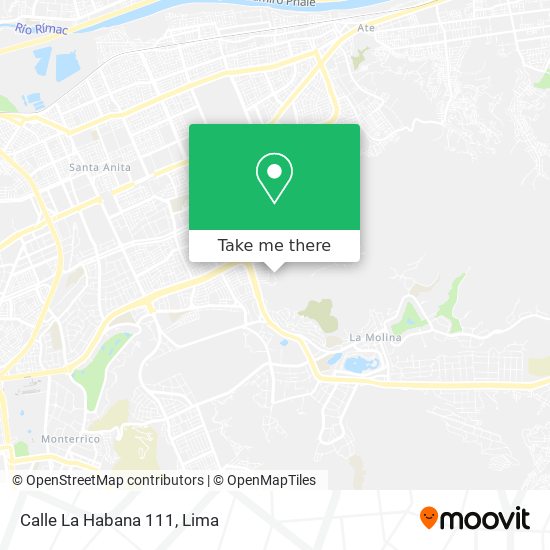 Mapa de Calle La Habana 111