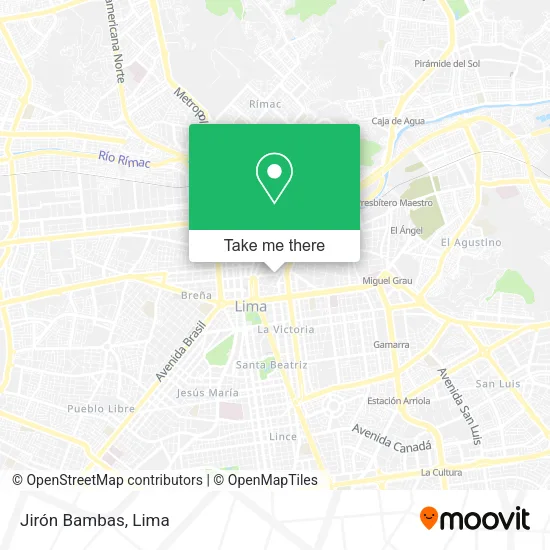 Jirón Bambas map