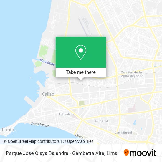 Parque Jose Olaya Balandra - Gambetta Alta map