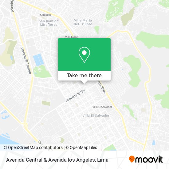 Mapa de Avenida Central & Avenida los Angeles