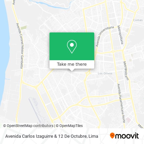 Avenida Carlos Izaguirre & 12 De Octubre map