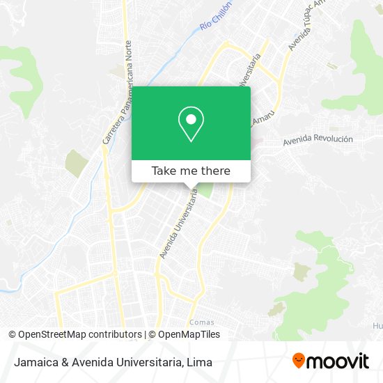 Jamaica & Avenida Universitaria map