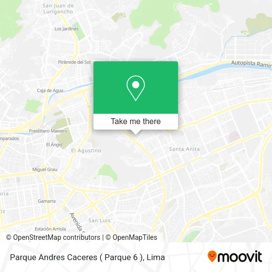 Mapa de Parque Andres Caceres ( Parque 6 )