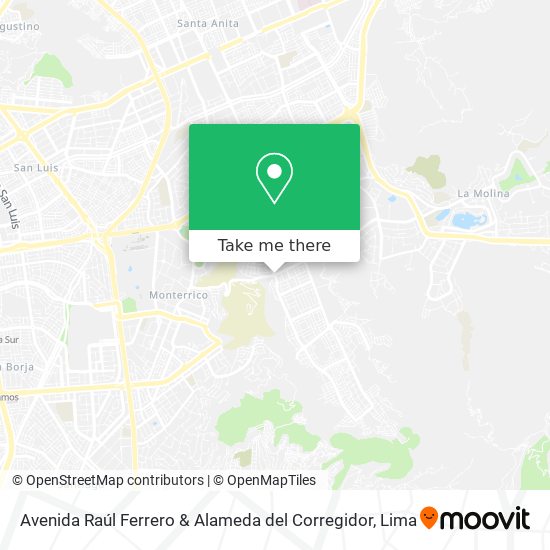 Avenida Raúl Ferrero & Alameda del Corregidor map