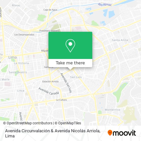 Avenida Circunvalación & Avenida Nicolás Arriola map