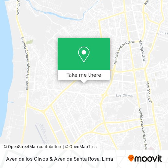 Avenida los Olivos & Avenida Santa Rosa map
