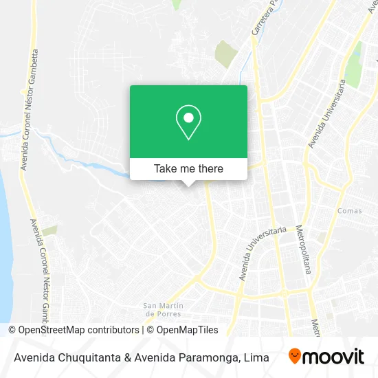 Avenida Chuquitanta & Avenida Paramonga map