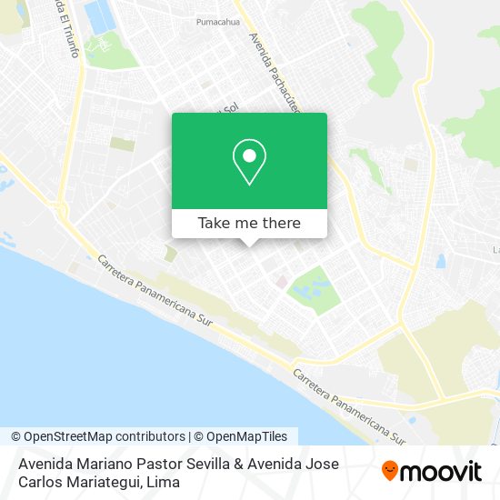 Mapa de Avenida Mariano Pastor Sevilla & Avenida Jose Carlos Mariategui