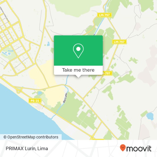 PRIMAX Lurín map