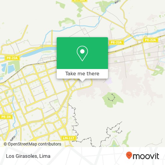 Los Girasoles map