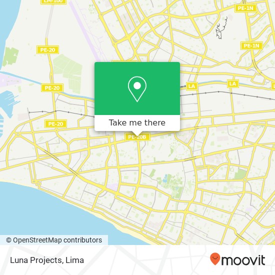 Luna Projects map