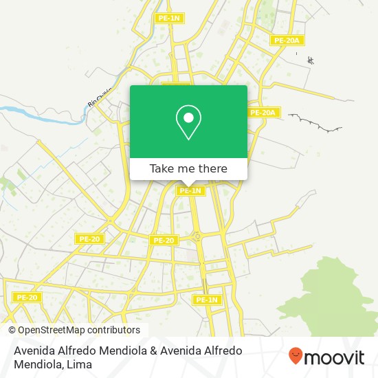 Avenida Alfredo Mendiola & Avenida Alfredo Mendiola map