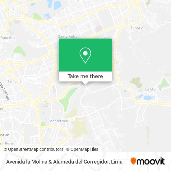 Avenida la Molina & Alameda del Corregidor map