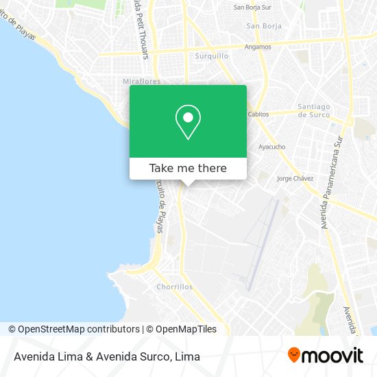 Avenida Lima & Avenida Surco map
