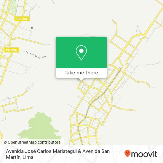 Avenida José Carlos Mariategui & Avenida San Martín map
