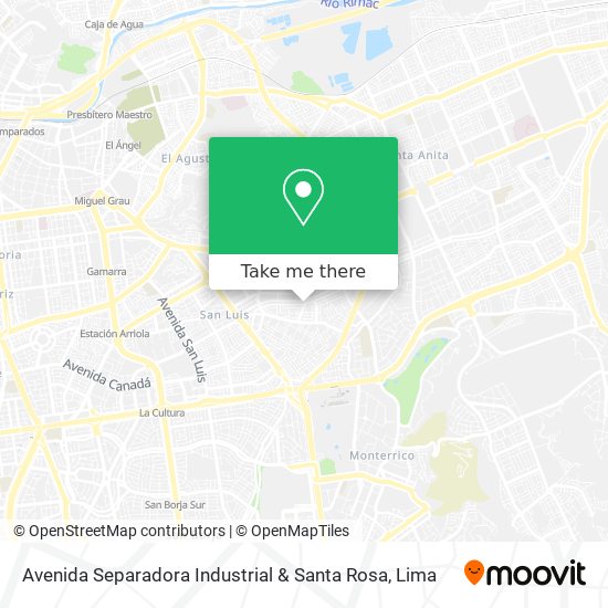 Avenida Separadora Industrial & Santa Rosa map