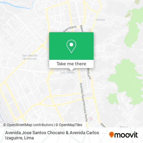 Avenida Jose Santos Chocano & Avenida Carlos Izaguirre map