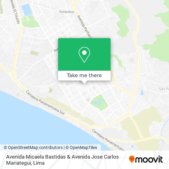 Mapa de Avenida Micaela Bastidas & Avenida Jose Carlos Mariategui